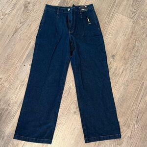 Express Dark Indigo Wide Leg Women’s Jeans